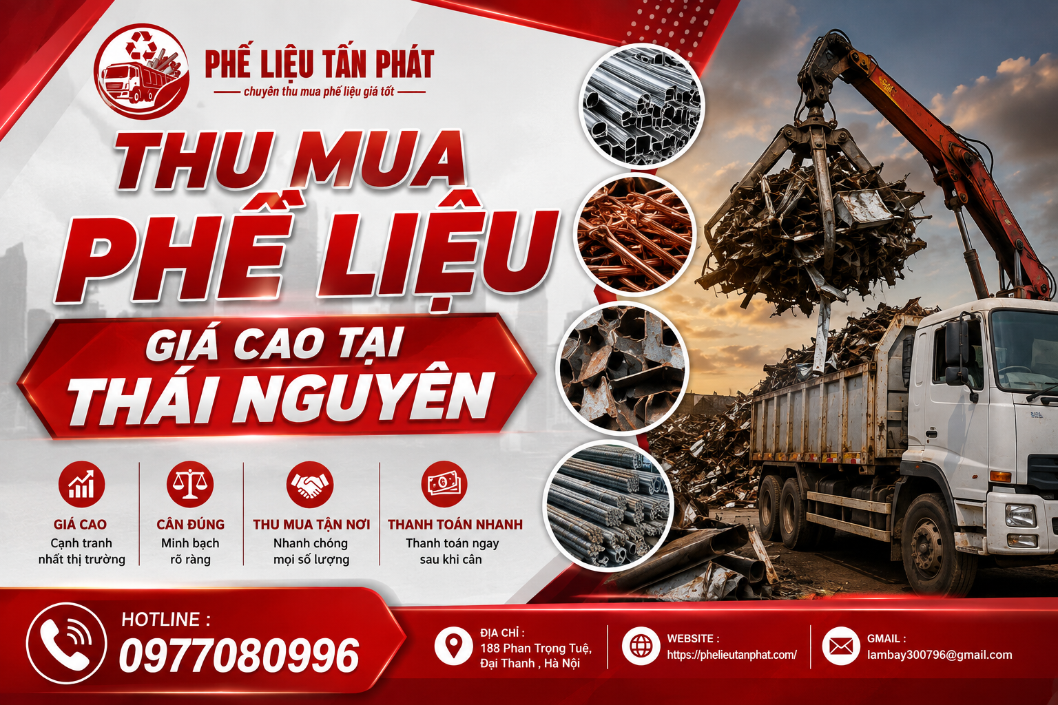 Thu Mua Phế Liệu Giá Cao Tại Thái Nguyên – Thu Gom Tận Nơi, Thanh Toán Nhanh