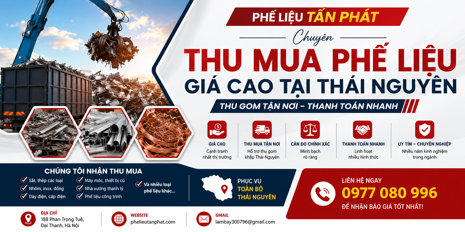 Thu Mua Phế Liệu Giá Cao Tại Thái Nguyên – Thu Gom Tận Nơi, Thanh Toán Nhanh