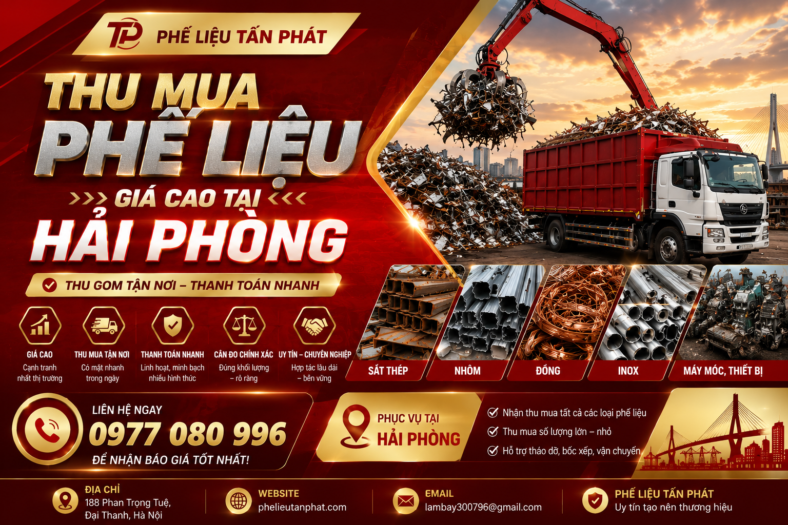 Thu Mua Phế Liệu Giá Cao Tại Hải Phòng