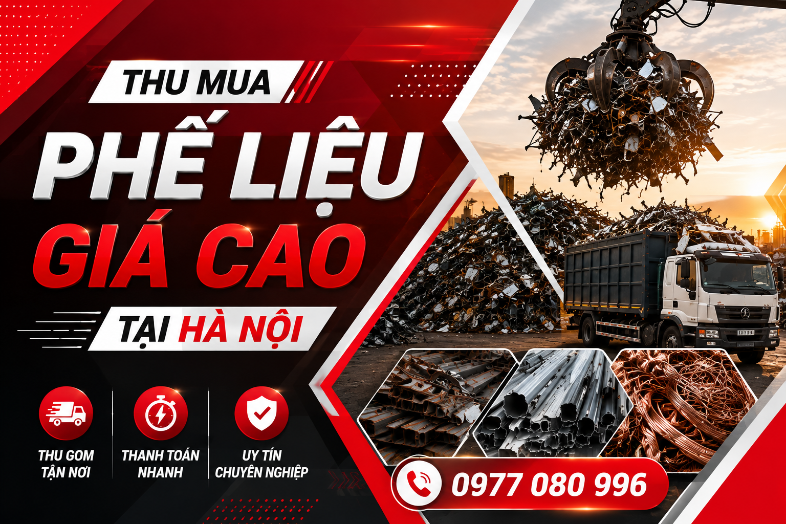 Thanh Lý Phế Liệu Tại Hà Nội – Nhận Tận Nơi, Xử Lý Nhanh, Giá Trị Tối Ưu